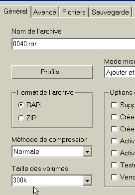vous voila ariver dans les option